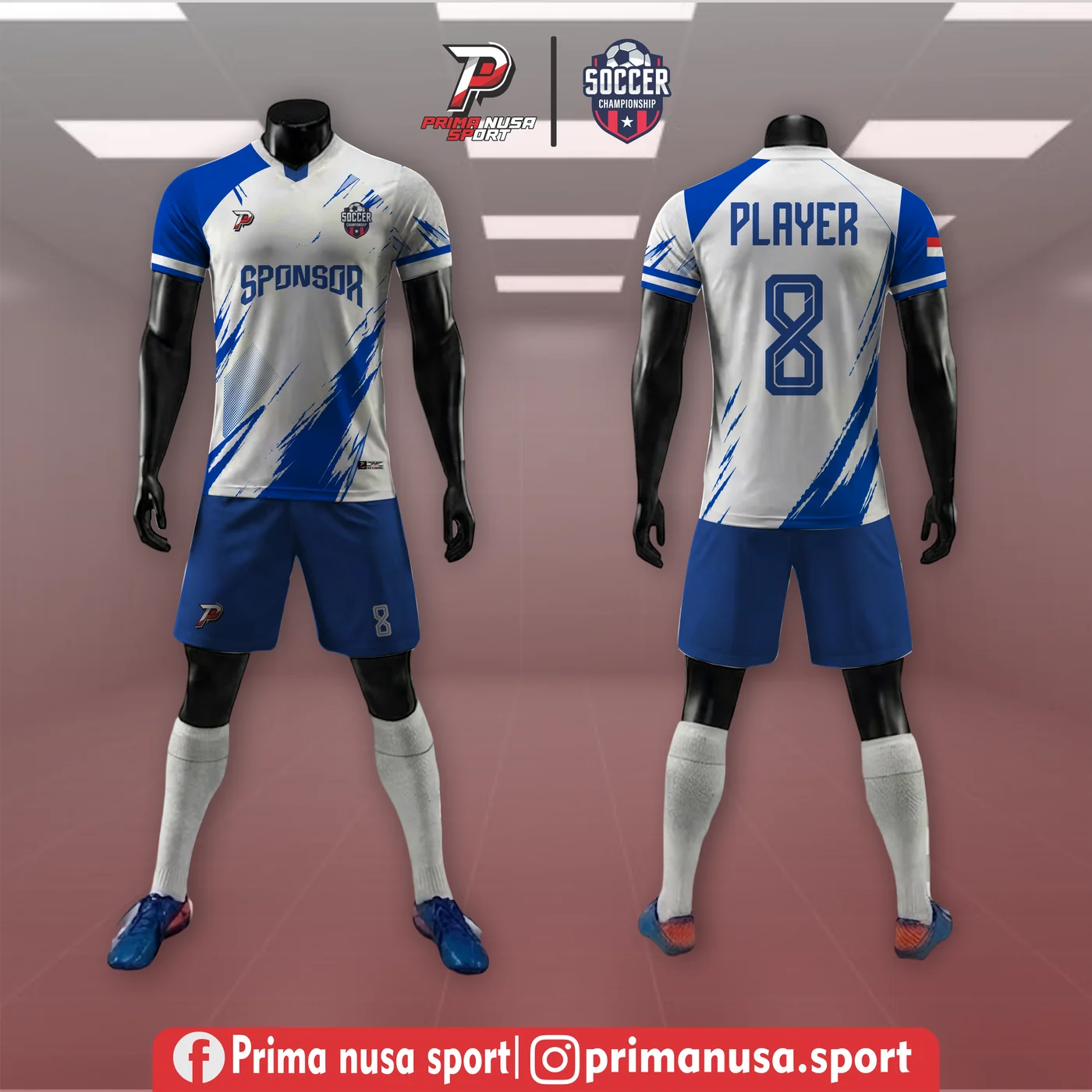 Set 3D Mannequin Championship Blue Prima Nusa Sport